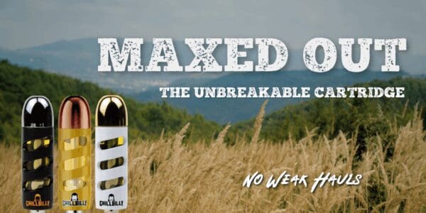 Maxed Out by Chillbilly is Live Resin and concentrate extract cannabis 510 threat vapes. Cartridges made by Cowboy Cannabis in Canada.